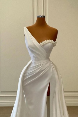 Elegante Abendkleider Lang Weiß | Abiballkleider Günstig Online_2