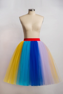 Kurzer Tüll Petticoat  für Damen | Tanzrock elastische Taille_5