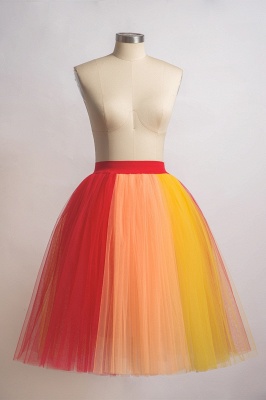 Kurzer Tüll Petticoat  für Damen | Tanzrock elastische Taille_4