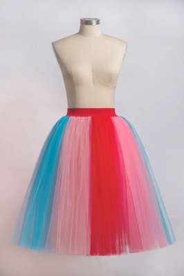 Kurzer Tüll Petticoat  für Damen | Tanzrock elastische Taille_3