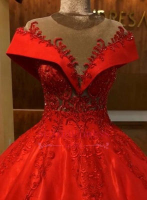 Elegante Rote Abendkleider Lang Günstig Abendmoden Abiballkleider Online_4
