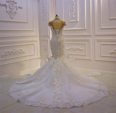 Hochzeitskleid Spitze | Brautkleid Meerjungfrau_3